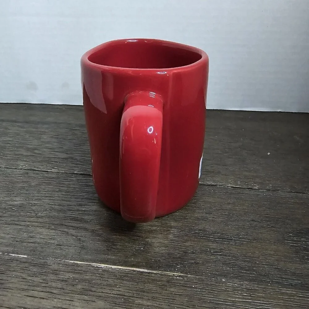 NWT Rae Dunn Artisan Love Is In The Air Red Mug Valentine's Day Magenta